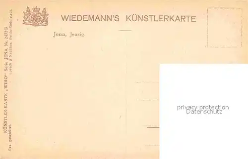 Verlag Wiedemann WIRO Nr. 2432 B Jena Jenzig  Kat. Verlage