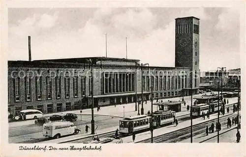 Strassenbahn Duesseldorf Hauptbahnhof Kat. Strassenbahn
