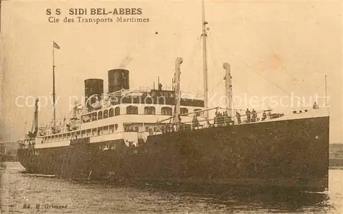 Dampfer Oceanliner SS Sidi Bel Abbes  Kat. Schiffe