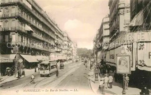 Strassenbahn Marseille Rue de Noailles  Kat. Strassenbahn