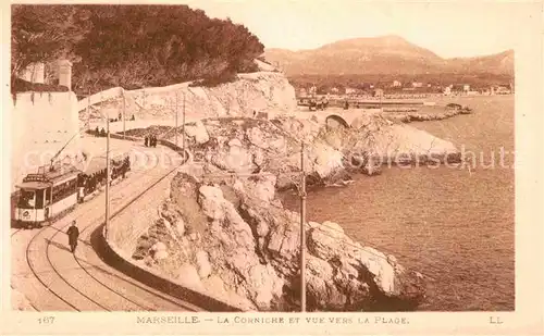 Strassenbahn Marseille Corniche Plage  Kat. Strassenbahn