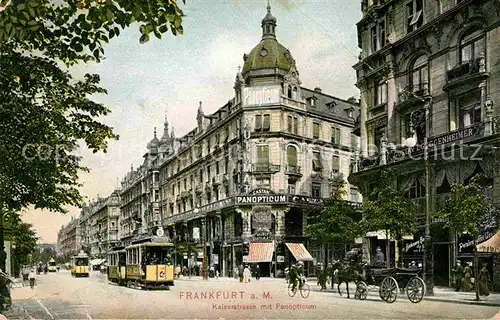 Strassenbahn Frankfurt am Main Kaiserstrasse Panopticum Kat. Strassenbahn