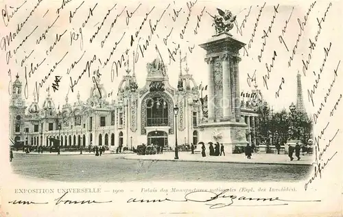 Exposition Universelle Paris 1900 Palais des Manufactures nationales Kat. Expositions
