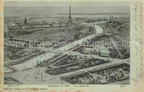 Exposition Universelle Paris 1900 Vue generale  Kat. Expositions