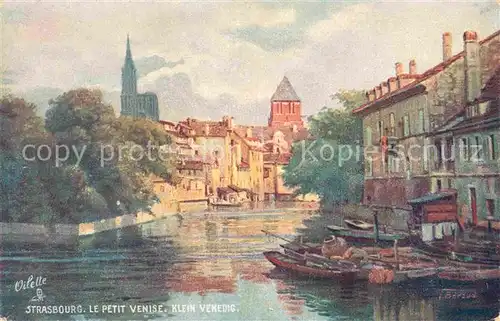 Verlag Tucks Oilette Nr. 6 Strasbourg Petit Venise Klein Venedig N. Beraud  Kat. Verlage