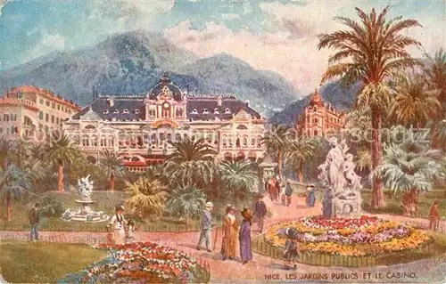 Verlag Tucks Oilette Nr. 110 Nice Les Jardins Publics Casino Henry B. Wimbush  Kat. Verlage