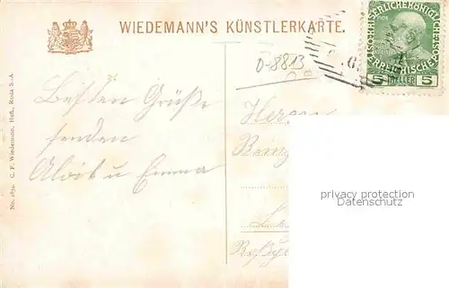 Verlag Wiedemann WIRO Nr. 1834 Berg Lausche Lausitzer Gebirge  Kat. Verlage