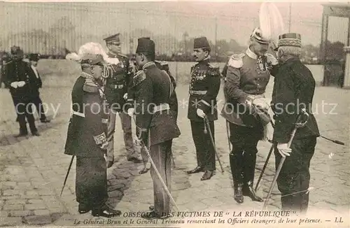 Militaria Frankreich General Brun General Tremeau Paris  Kat. Militaria