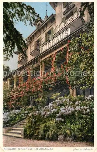 Foto Gaberell J. Nr. 6436 Kurhaus Walchwil am Zugersee  Kat. Fotografie