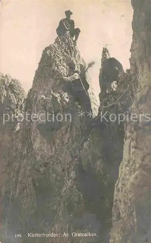 Klettern Bergsteigen Gratzacken  Kat. Bergsteigen