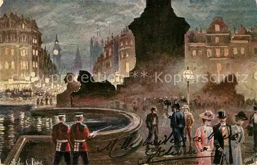 Verlag Tucks Oilette Nr. 7278 London Trafalgar Square Arthur C. Payne  Kat. Verlage