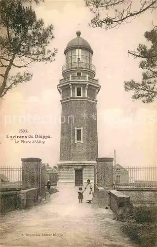 Leuchtturm Lighthouse Dieppe Phare d Ailly Kat. Gebaeude