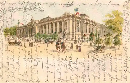 Exposition Universelle Paris 1900 Grand Palais Litho Kat. Expositions