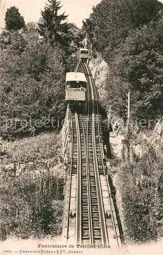 Zahnradbahn Funiculaire Territet Glion Kat. Bergbahn