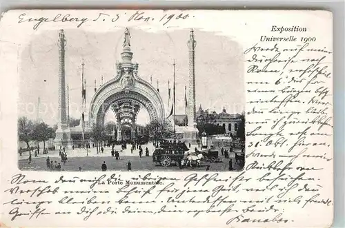 Exposition Universelle Paris 1900 Porte Monumentale  Kat. Expositions