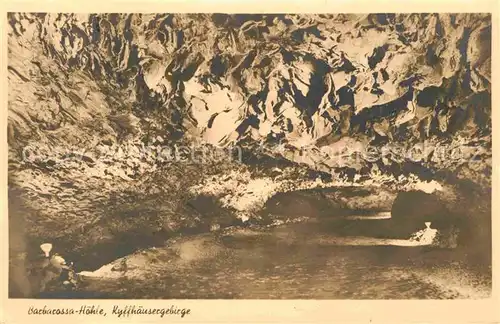 Hoehlen Caves Grottes Barbarossa Hoehle Kyffhaeusergebirge  Kat. Berge