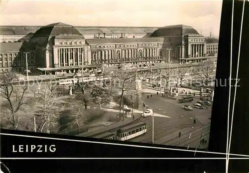 Bahnhof Hauptbahnhof Leipzig Strassenbahn Kat. Eisenbahn