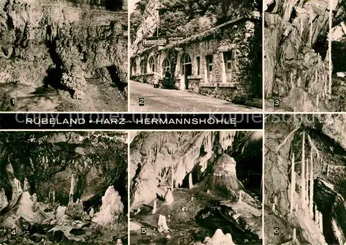 Hoehlen Caves Grottes Ruebeland Harz Hermannshoehle Blaue Grotte Kanzel Schlucht  Kat. Berge