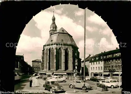 Foto Popp Nr. 351 Heidelberg Heiliggeistkirche am Markt  Kat. Fotografie