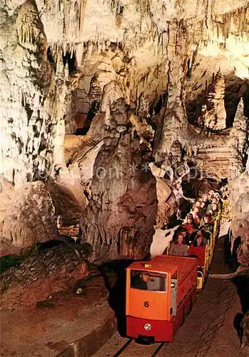 Hoehlen Caves Grottes Postojnska Jama Jamski Vlak Hoehlenbahn  Kat. Berge