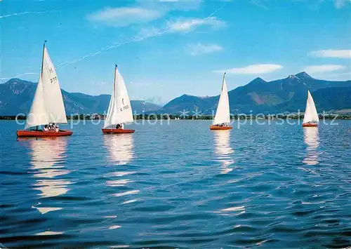 Segelboote Segelsport Chiemsee  Kat. Schiffe