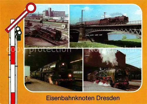 Lokomotive Eisenbahnknoten Dresden Istropolitan Bahnbetriebswerk  Kat. Eisenbahn