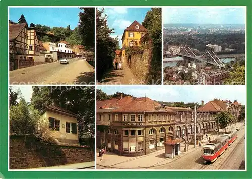 Strassenbahn Dresden Gaststaette Luisenhof Koernerweg Schillerhaeuschen  Kat. Strassenbahn