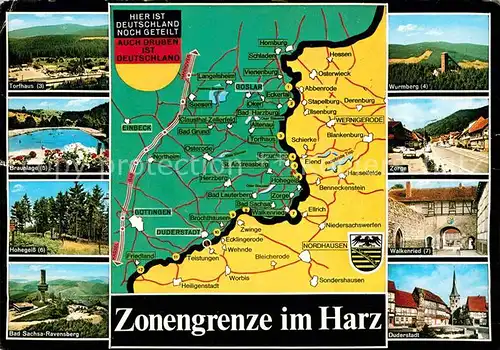 Grenze Douane Zoll Zonengrenze Harz Walkenried Zorge Hohegeiss Torfhaus  Kat. Zoll