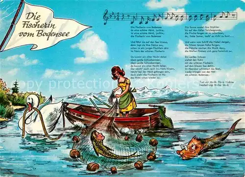 Liederkarte Die Fischerin vom Bodensee  Kat. Musik