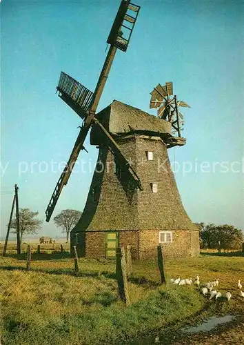 Windmuehle Rovershagen Erdhollaendermuehle  Kat. Gebaeude und Architektur