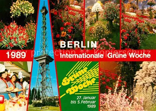 Gartenbauaustellung Berlin Internationale Gruene Woche  Kat. Expositions
