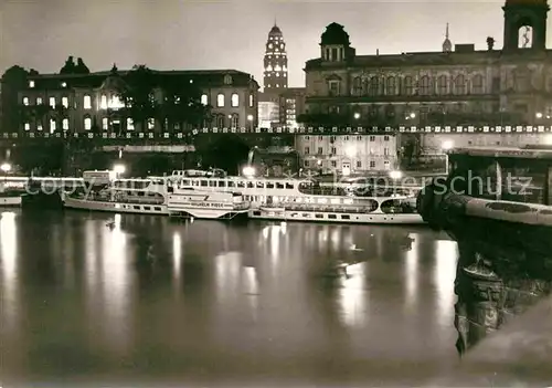 Motorschiffe Wilhelm Pieck Dresden Schiffsanlegestelle  Kat. Schiffe