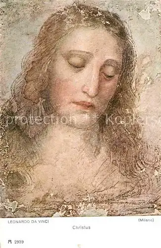 Leonardo Da Vinci Christus F.A. Ackermann Verlag Nr. 2939 Kat. Persoenlichkeiten