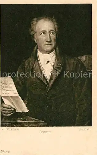 Goethe Johann Wolfgang von F.A. Ackermann Verlag Nr. 1443 J. Stieler 1828 Kat. Dichter