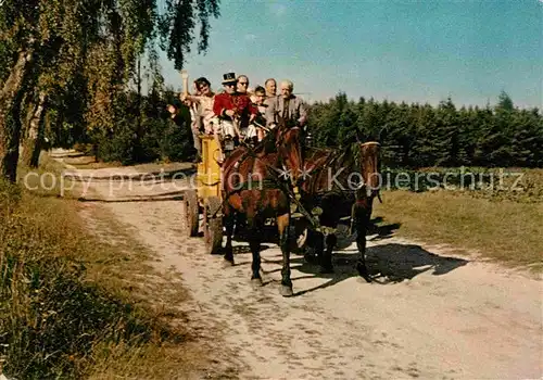 Postkutsche Weg nach Undeloh Lueneburger Heide Kat. Post