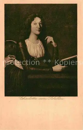 Schiller Friedrich Charlotte von Schiller  Kat. Dichter