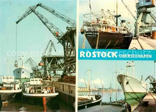 Hafenanlagen Rostock ueberseehafen  Kat. Schiffe