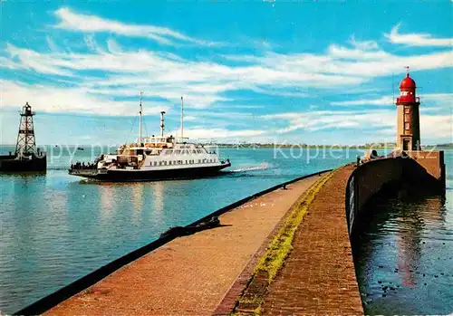 Faehre Faehrboot Bremerhaven Hafenmole  Kat. Schiffe