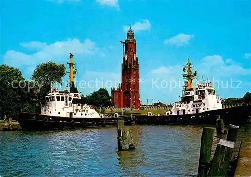 Motorboote Alter Leuchtturm Bremerhaven Kat. Schiffe