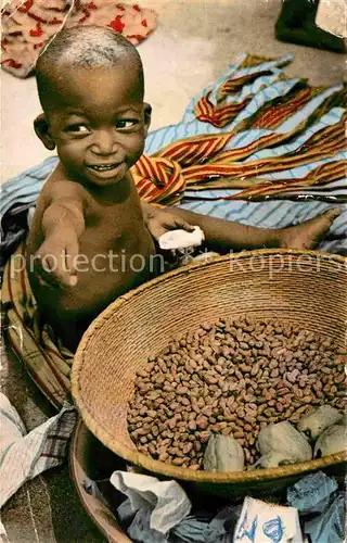 Typen Afrika Petit marchand de Cacahuetes Kakao Bohnen