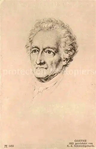 Goethe Johann Wolfgang von F.A. Ackermann Verlag Nr. 1453 K.A. Schwerdtgeburth 1821 Kat. Dichter