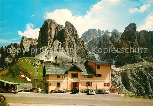 Passo Gardena Dolomiten Rifugio Alpino Groedner Joch Gebirgspass Alpen