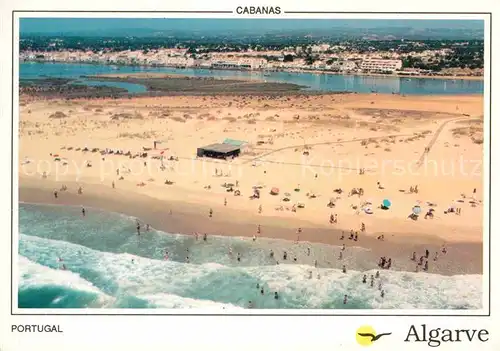 Algarve Cabanas Fliegeraufnahme Strand