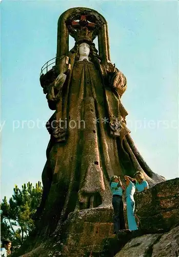 Bayona Spanien Felsen Jungfraustatue 