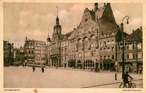 Pforzheim Marktplatz Kat. Pforzheim