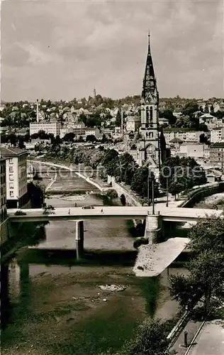 Pforzheim Stadtkirche Bruecke Kat. Pforzheim