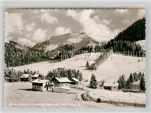 Steibis Wintersportplatz beim Hochgrat Allgaeuer Alpen Kat. Oberstaufen
