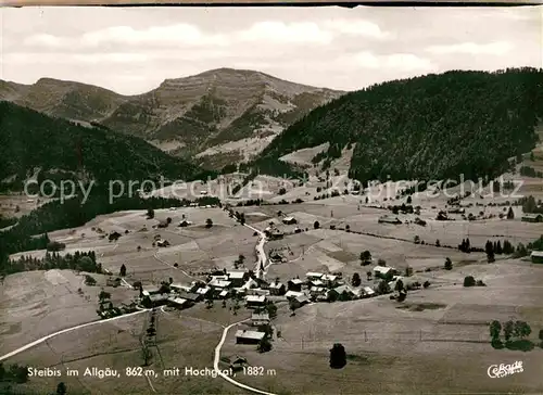 Steibis mit Hochgrat Allgaeuer Alpen Fliegeraufnahme Kat. Oberstaufen