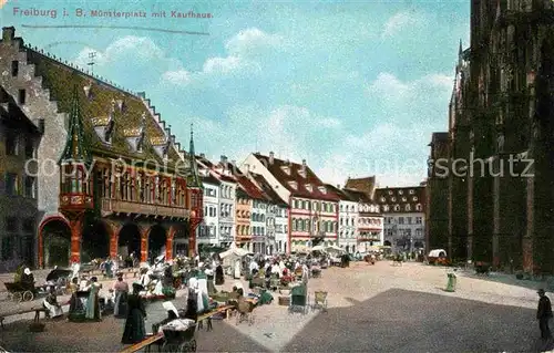 Freiburg Breisgau Muensterplatz Kaufhaus Kat. Freiburg im Breisgau