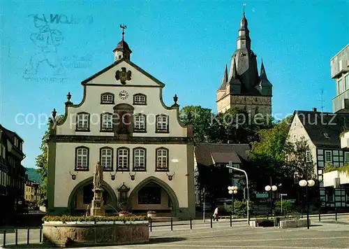 Brilon Marktplatz Rathaus Propsteikirche Kat. Brilon